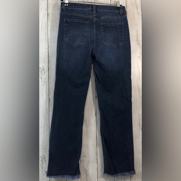 Harper Heritage High RiseDistressed Straight Frayed Hem Jeans size 27 - Picture 2 of 11